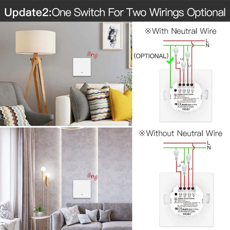 Smart switch wiring diagrams.