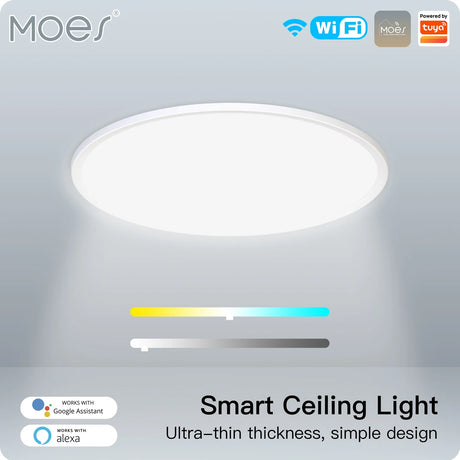 Smart, ultra-thin ceiling light.