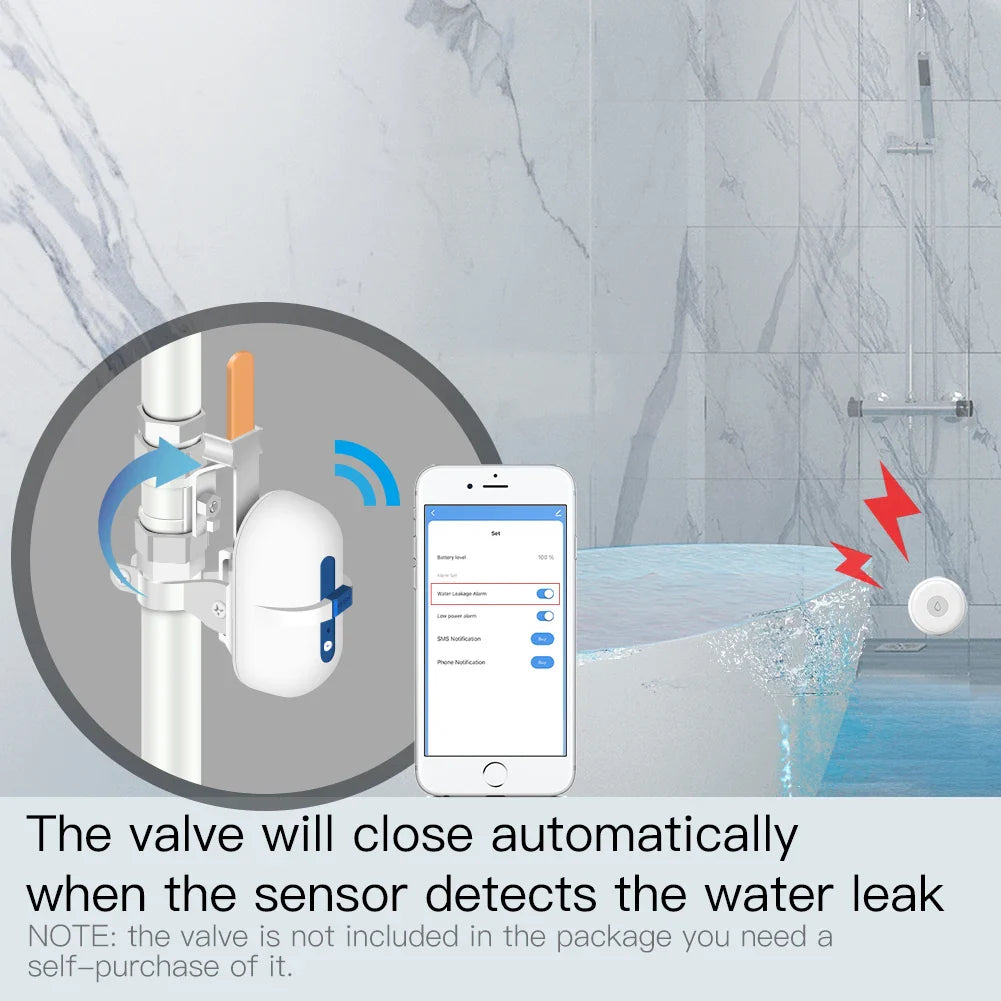 Smart water valve system.