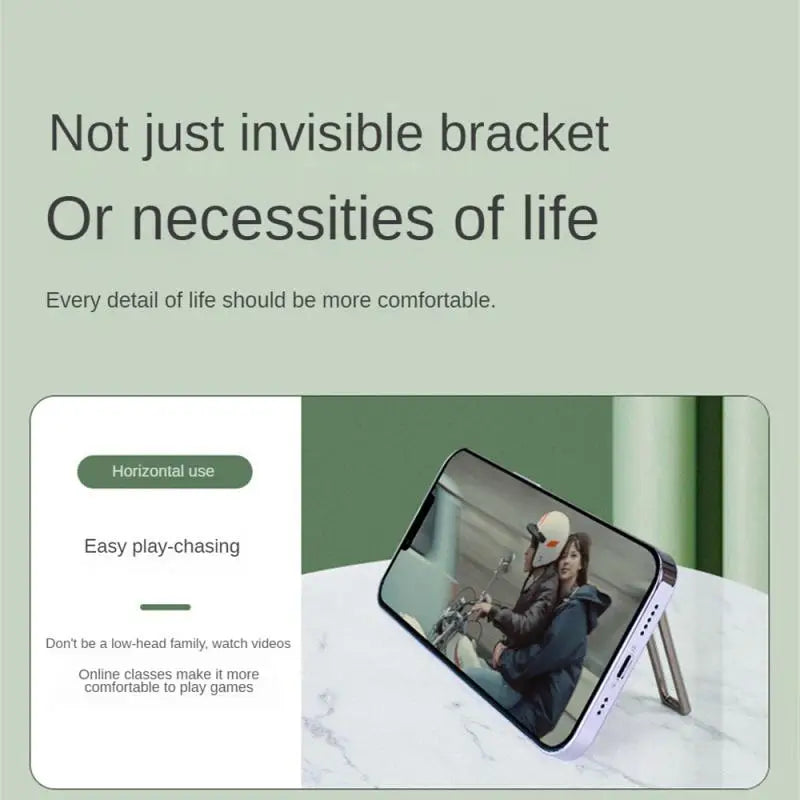 a smartphone with a text that reads not invisible back