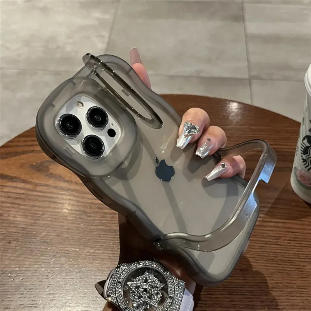 Smoky gray iPhone case.