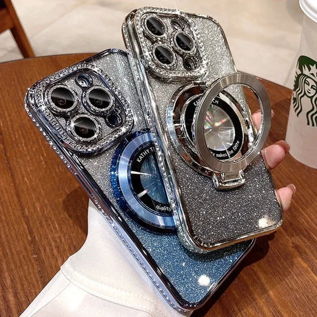 Sparkly, jeweled phone cases.