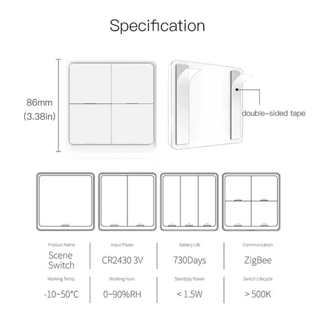 The specification of the smart home appliance