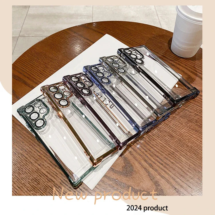 a table with a bunch of glasses on it