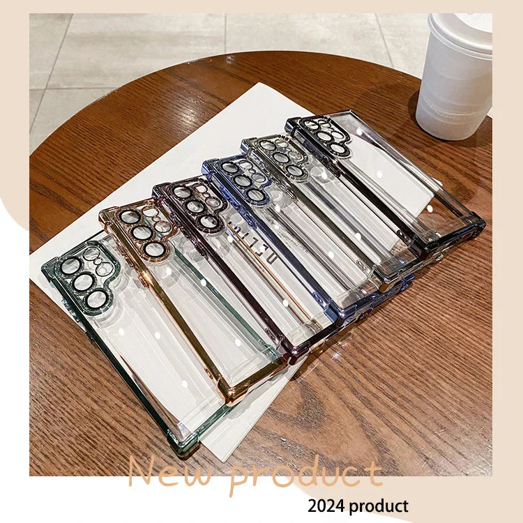 a table with a bunch of glasses on it