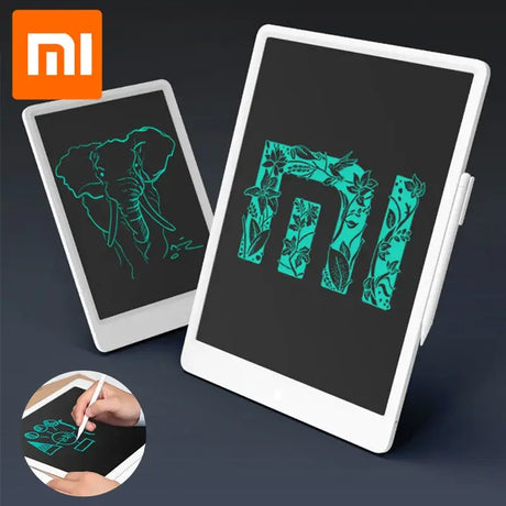 a tablet with a drawing on it