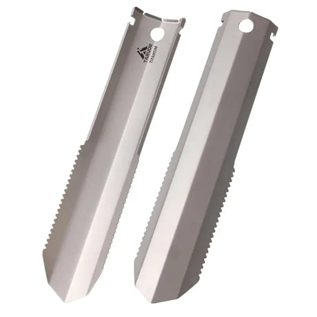 a pair of knives with a knife blade