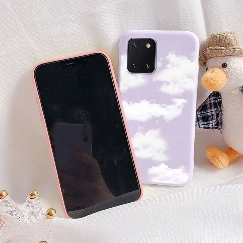 a phone case with a teddy bear on it