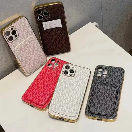 a row of cases for the iphone