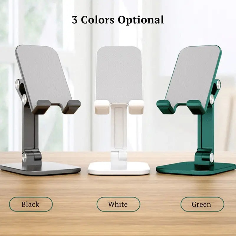 the three different positions of the desk stand
