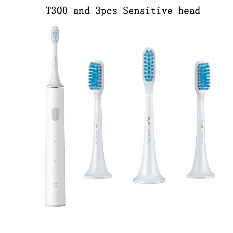 three toothbrushs with the wordsβ100 and sensitive β