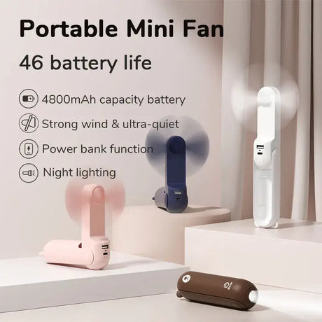 there are three different types of portable fan on display
