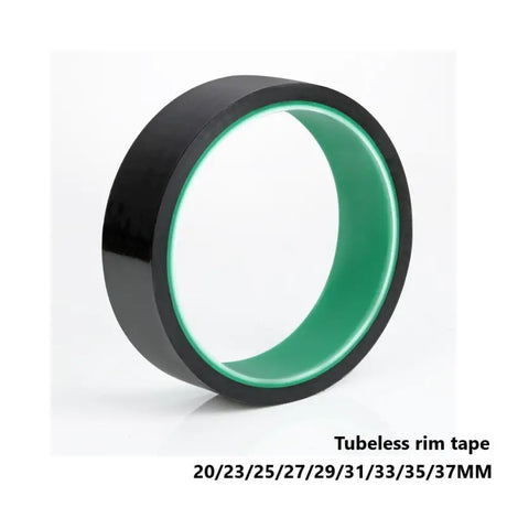 a black and green ring with a green center