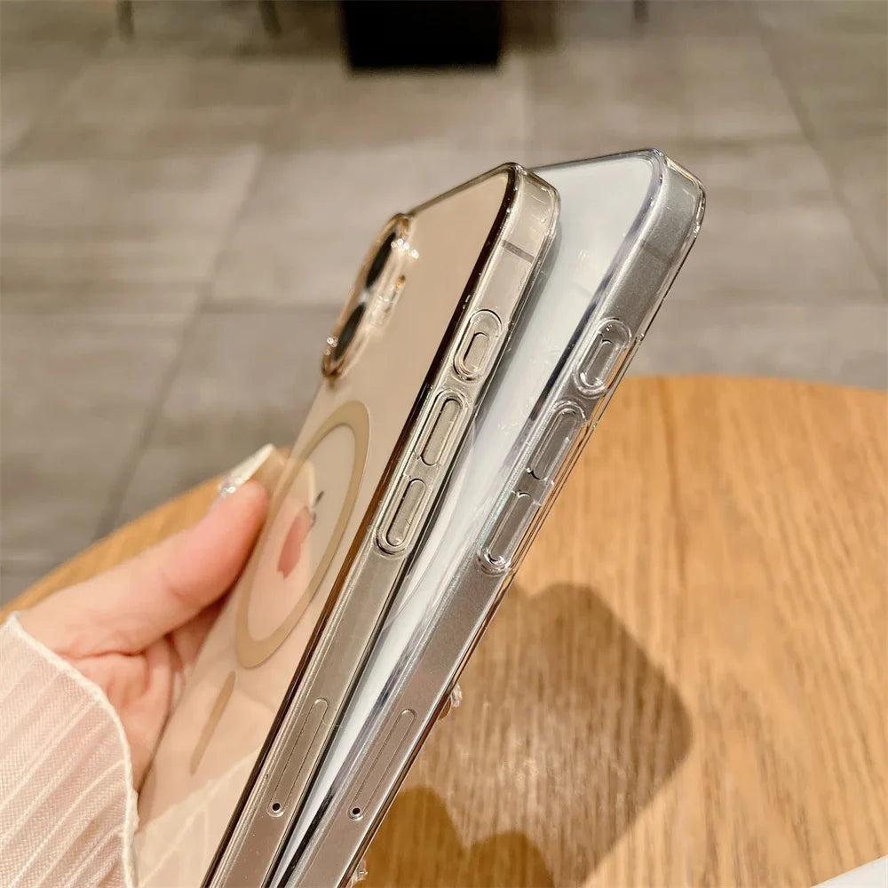 Two clear phone cases.