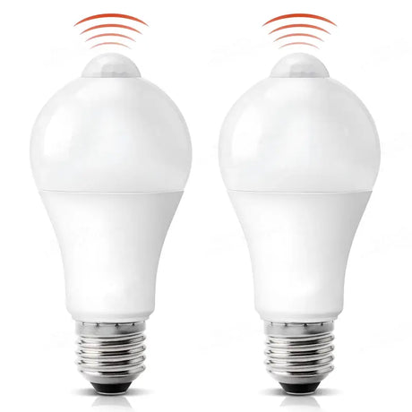 two light bulbs with one light on the other