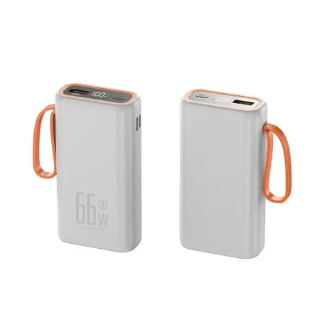 two power bank with orange handles