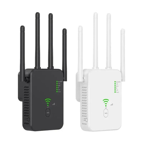 two different types of wifi routers are shown in this image