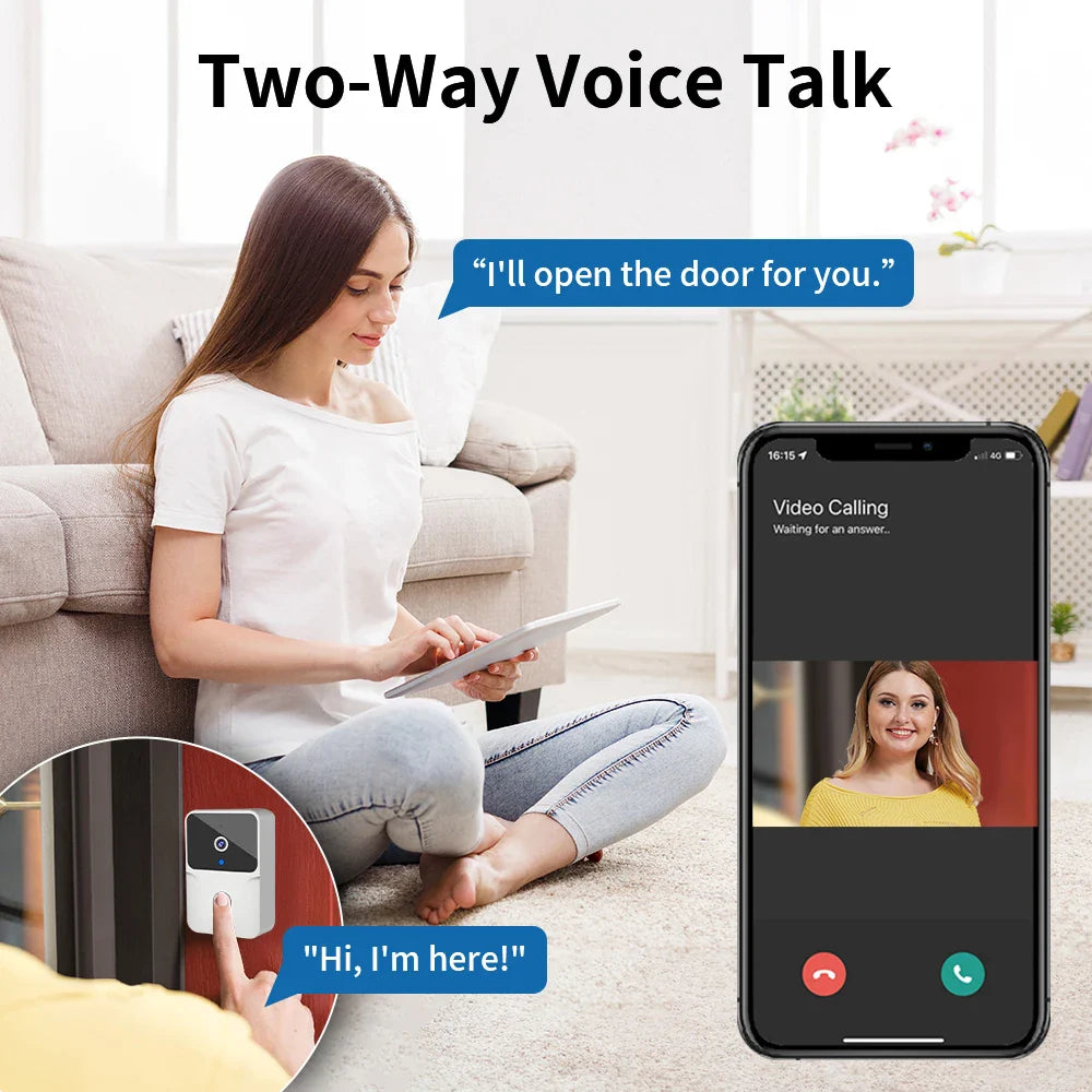 Two-way voice communication system.