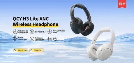 Two wireless noise-canceling headphones.