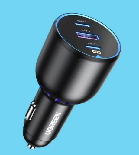 Ugreen 3 port usb car charger with 3 ports