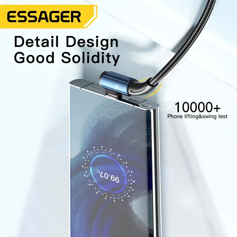A usb usb with a blue light on it