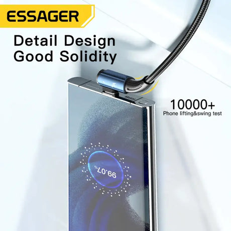 A usb usb with a blue light on it