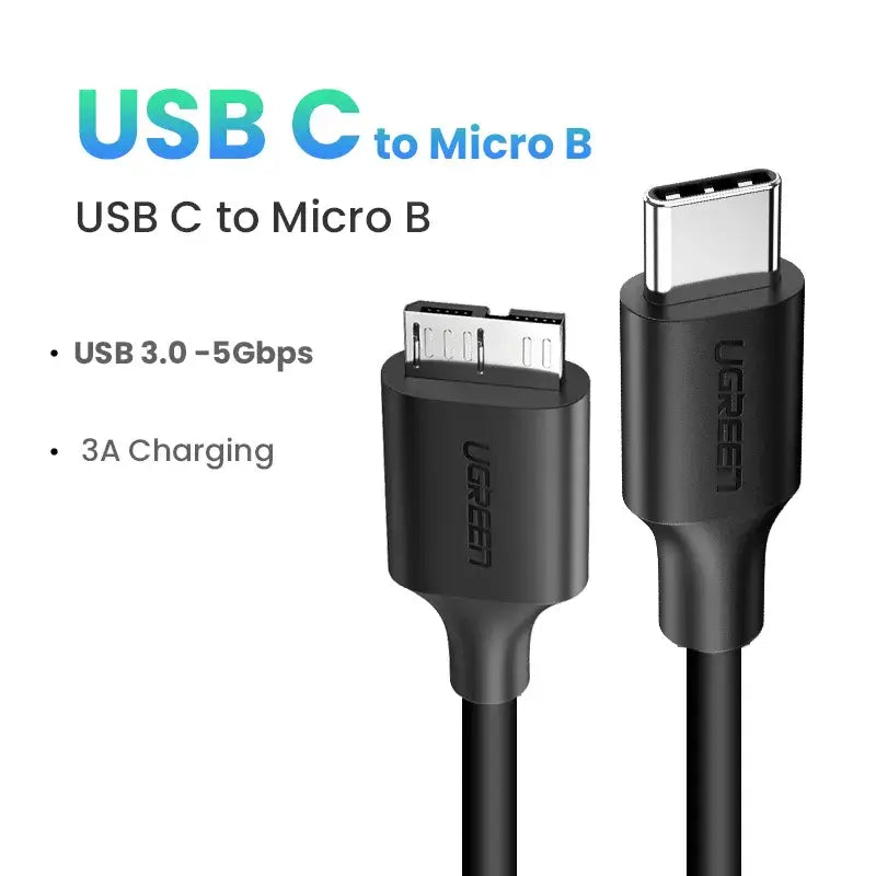 Usb to micro b cable with usb to micro b
