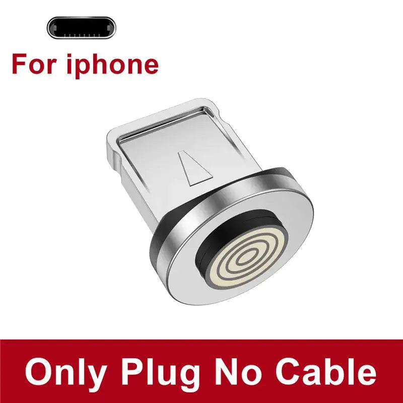 a close up of a cell phone plug with a red and white background