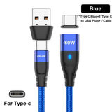 a close up of a blue usb cable connected to a usb cable