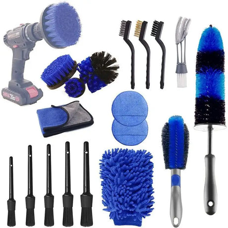 a variety of cleaning tools
