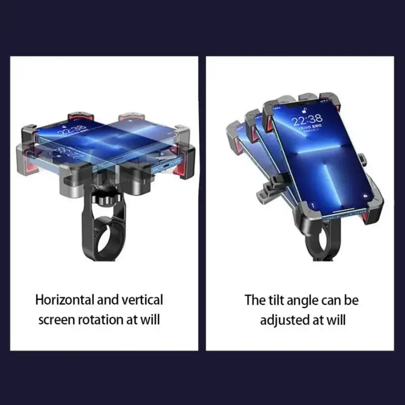 the two views of the smartphone and the front view of the phone