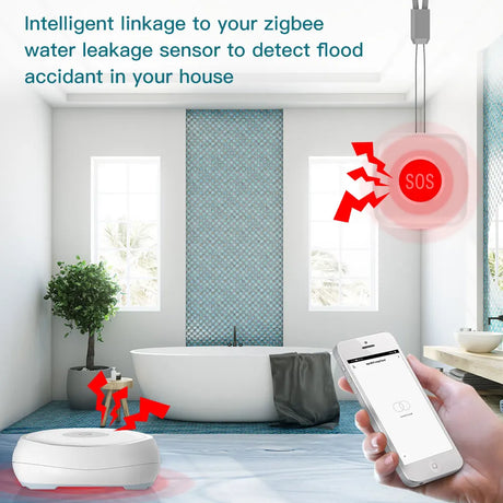 Water leakage sensor with SOS alert.