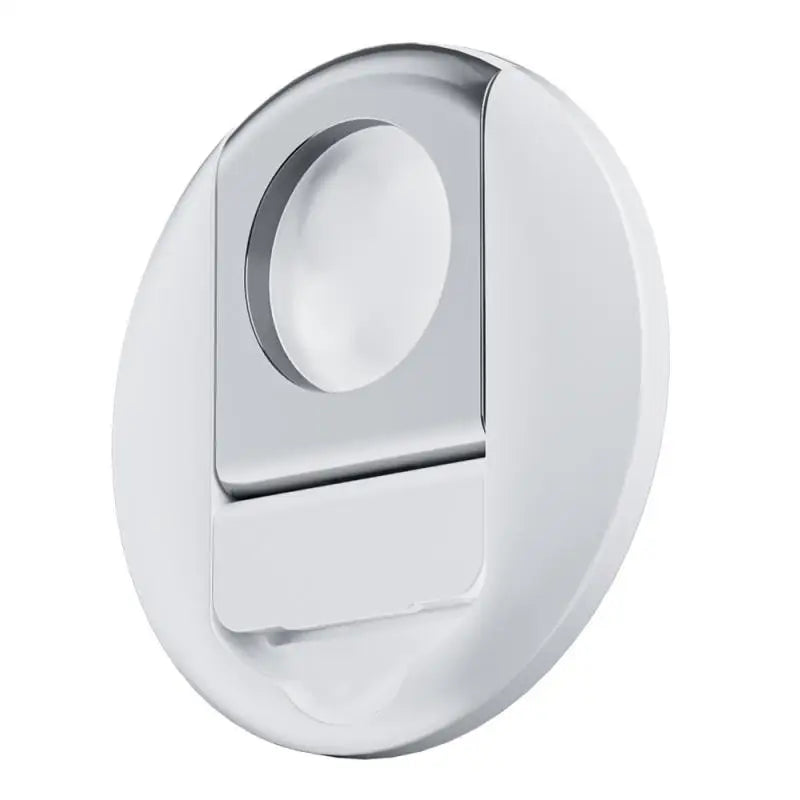 the white button on the white surface