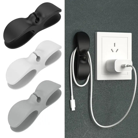 the wall mounted phone holder with a white and black phone holder