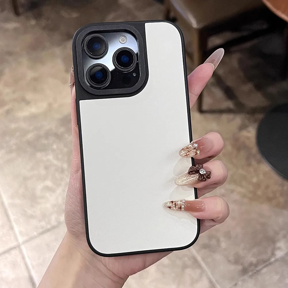 White and black phone case.