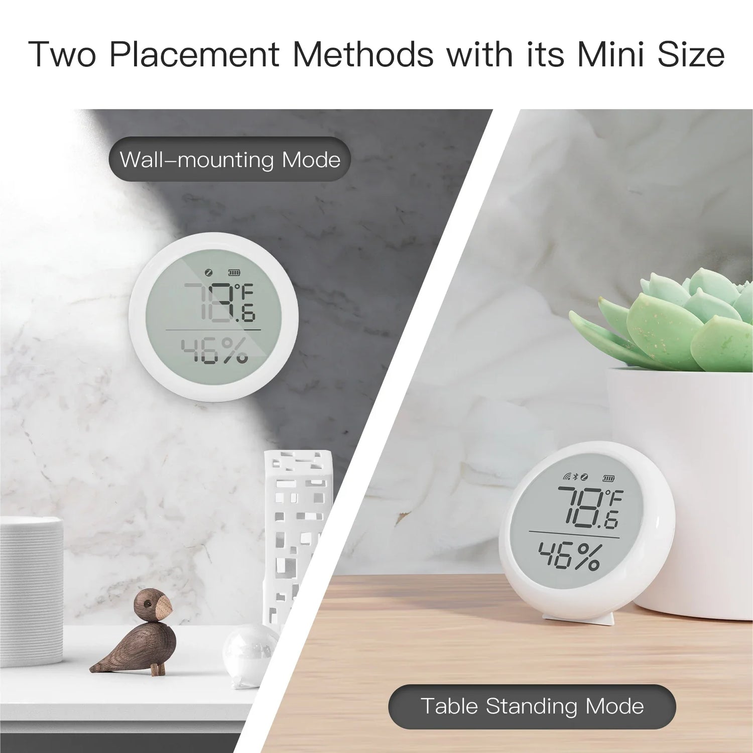 White digital thermometer.