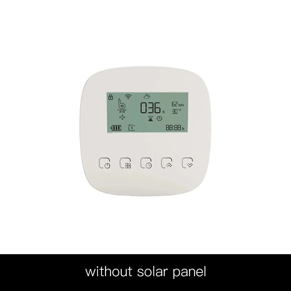 White digital thermostat.