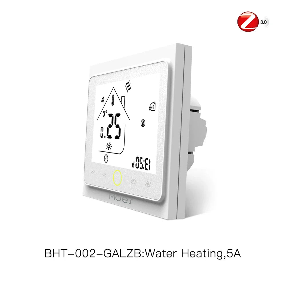 White digital thermostat.