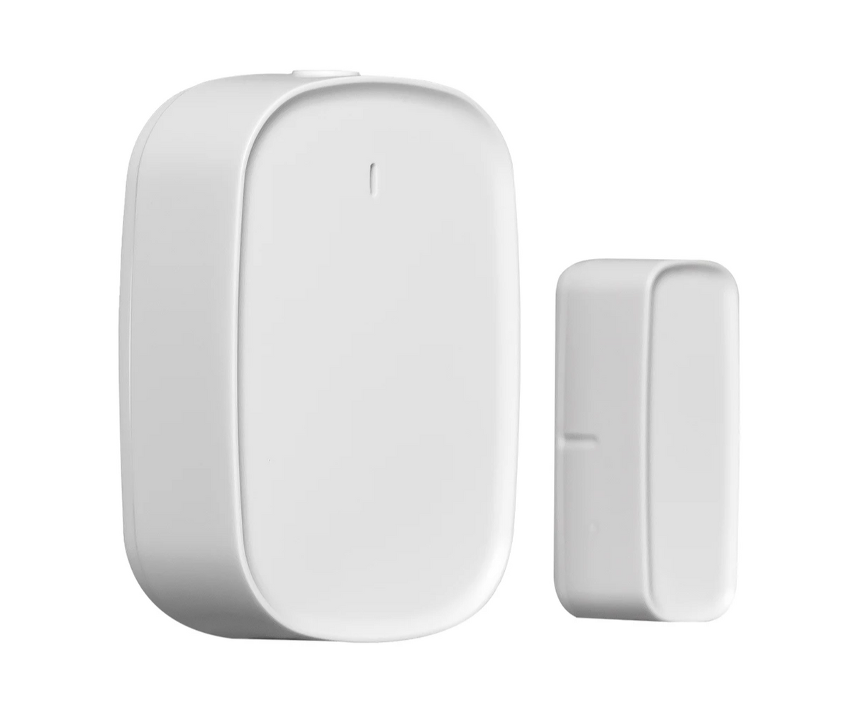 White door and window sensor.