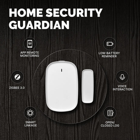 White door and window sensor.