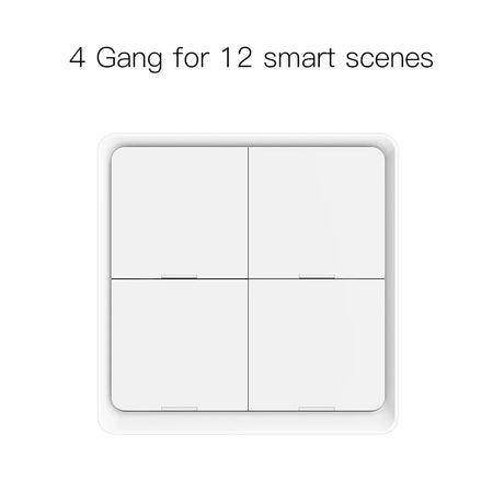 White four-button smart switch.