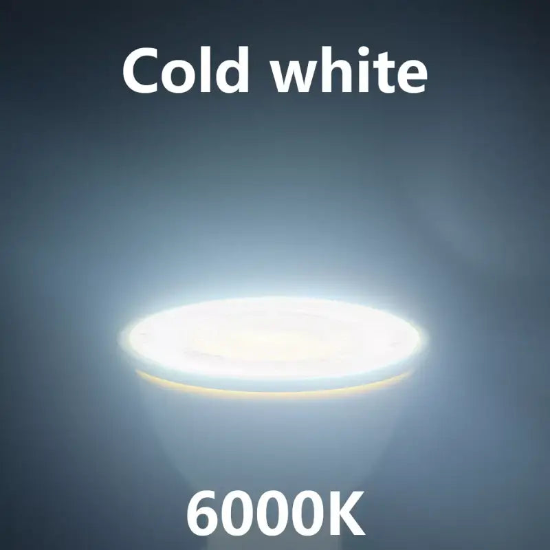 A white light that is shining in the dark