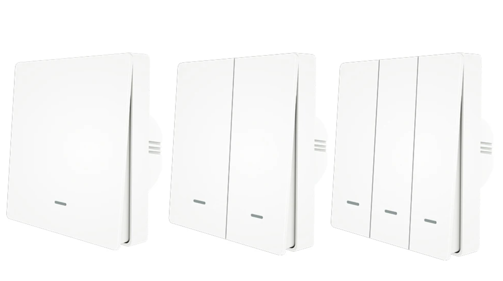 White light switch panels.