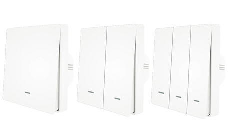 White light switch panels.