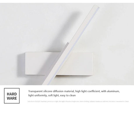 a white light on a white wall
