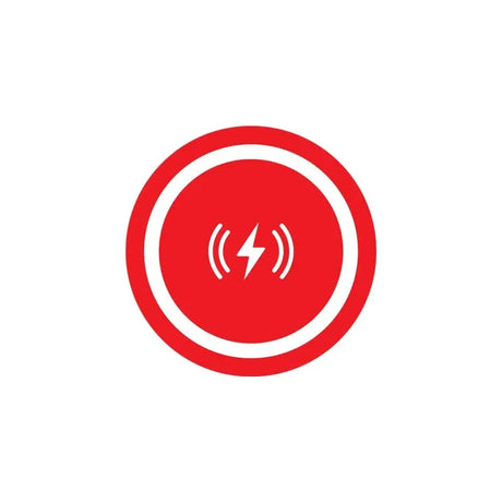the red circle with a white lightning symbol