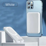 a white phone with a white case on it