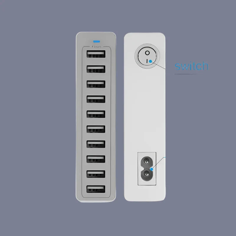 a white power strip with the words’power strip’and’power strip ’