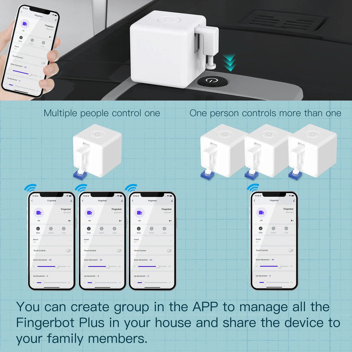 White robotic finger device.