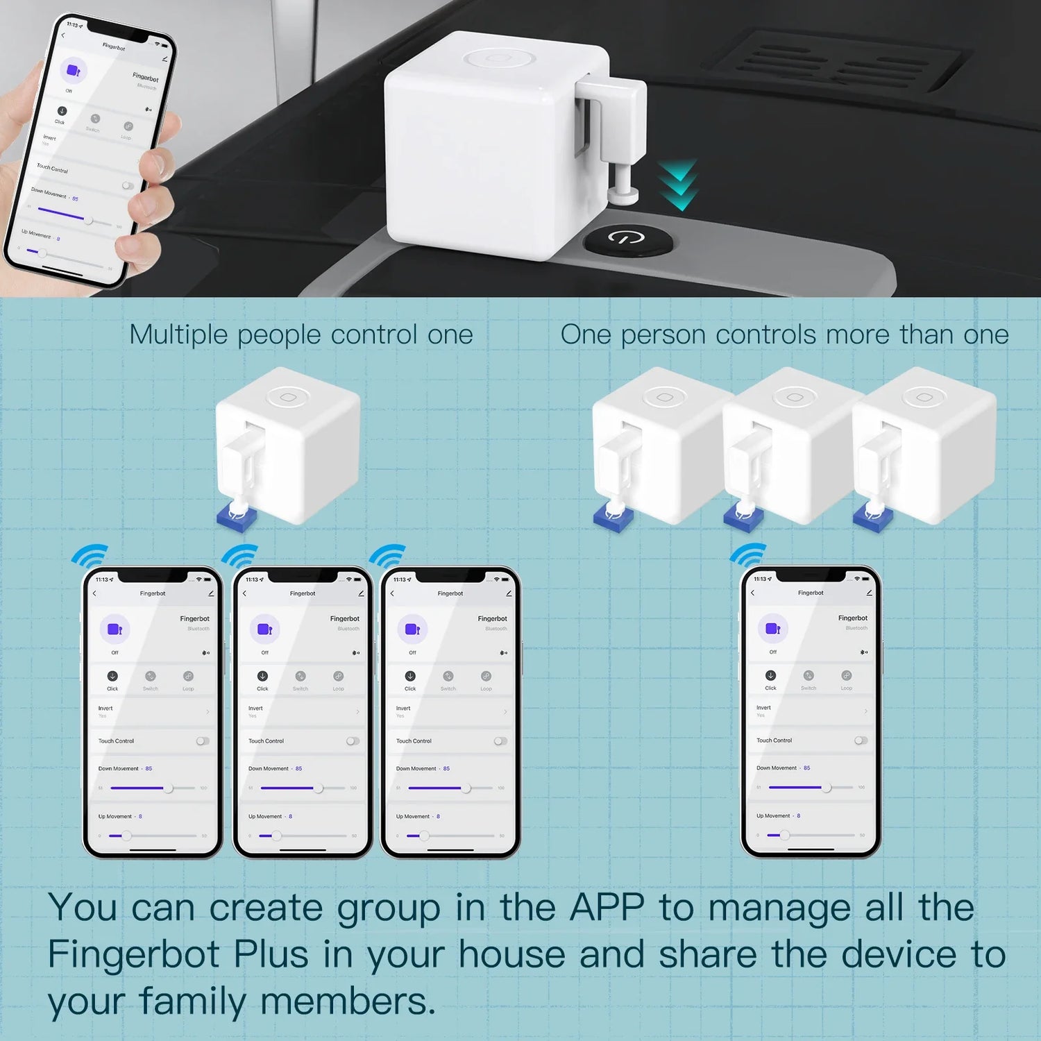 White robotic finger device.